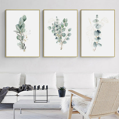 Eucalyptus Plant Wall Art 60cmx90cm Canvas Framed Gold Frame, Hand Framed in Melbourne