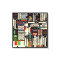 Premium Book Framed Canvas Wall Art - Black Frame, 90 x 90cm