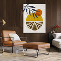 Premium Sun and Moon Framed Canvas Wall Art - Black Frame, 40 x 60cm