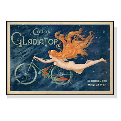 Marchio Art Cycles Gladiator Canvas - 40cm x 60cm with Black Frame