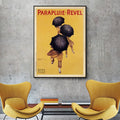 Premium Parapluie Revel Framed Canvas Wall Art - Black Frame, 70 x 100cm