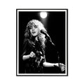 Premium Young Stevie Nicks Canvas Wall Art with Black Frame - 60 x 90cm