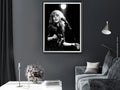 Premium Young Stevie Nicks Canvas Wall Art with Black Frame - 60 x 90cm