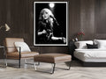 Premium Young Stevie Nicks Canvas Wall Art with Black Frame - 60 x 90cm