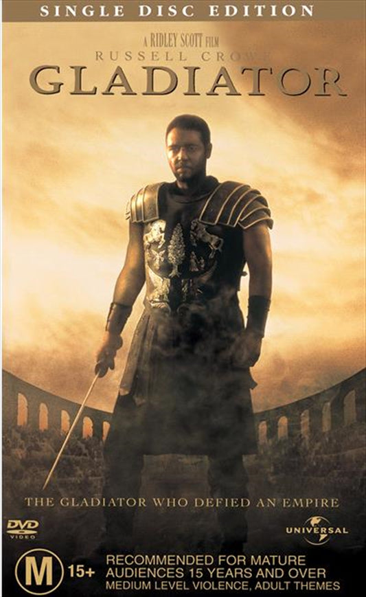 Gladiator - Single Disc Edition DVD - Action-Packed Epic Starring Russell Crowe