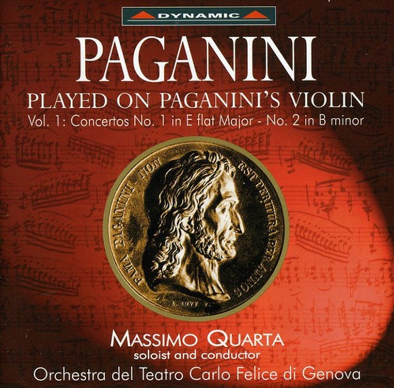 QUARTA, MASSIMO CD Album: Paganini Violin Concertos No. 1 & No. 2
