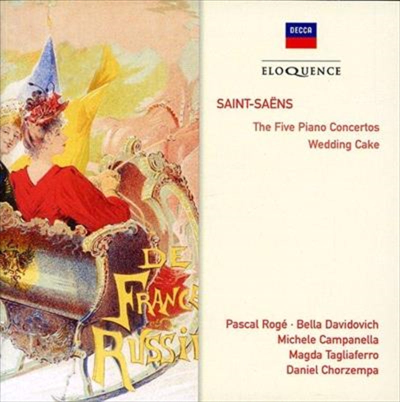 ROGE Pascal Bella Davidovich Saint Saens Five Piano Concertos CD Album