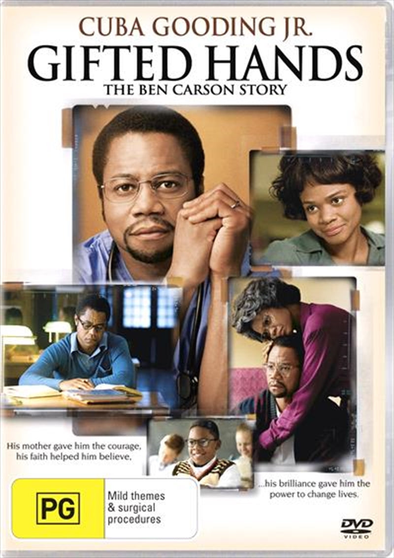 Gifted Hands DVD - True Story of Neurosurgeon Ben Carson, Starring Cuba Gooding Jr.