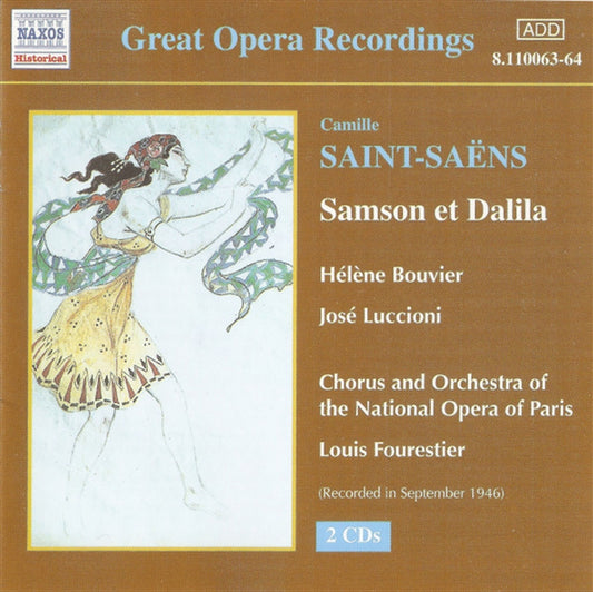Bouvier, Luccioni, Paris N O Saint Saens Samson And Delilah Cd Album