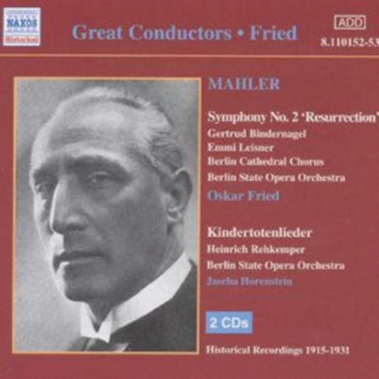 Mahler Sym No 2: Kindertot - Fried:Horenstein:Berlin Soo Cd Album