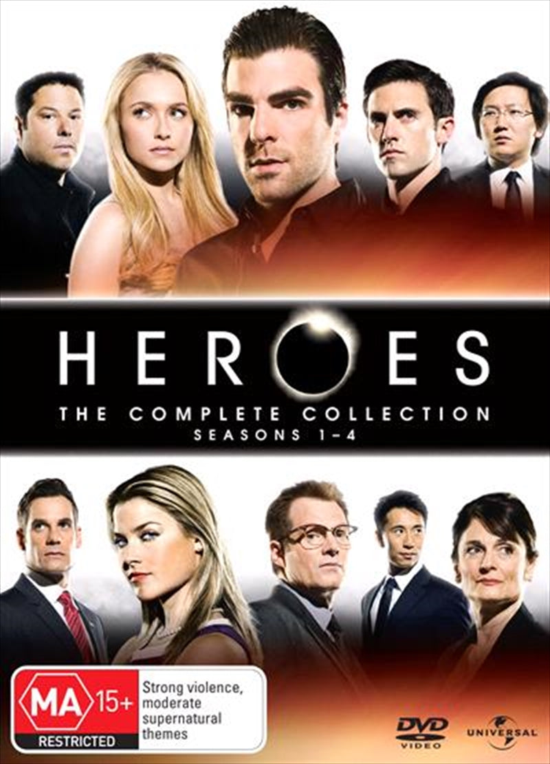 Heroes Complete Collection DVD Boxset - Seasons 1-4, 22 Discs, 78 Episodes