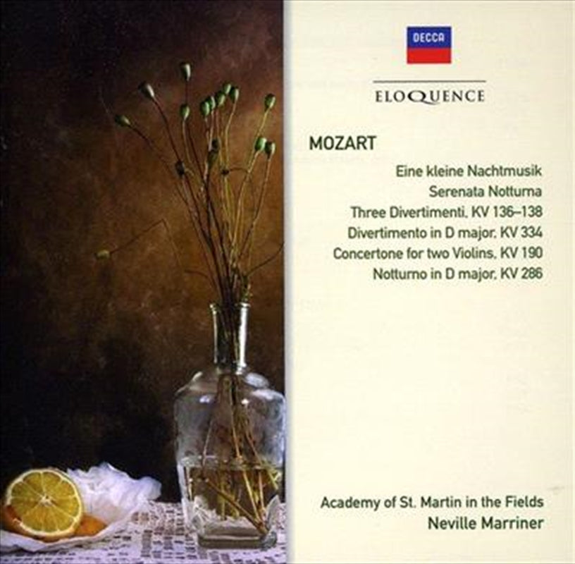 Mozart: Serenades And Divertimenti - Neville Marriner CD Album