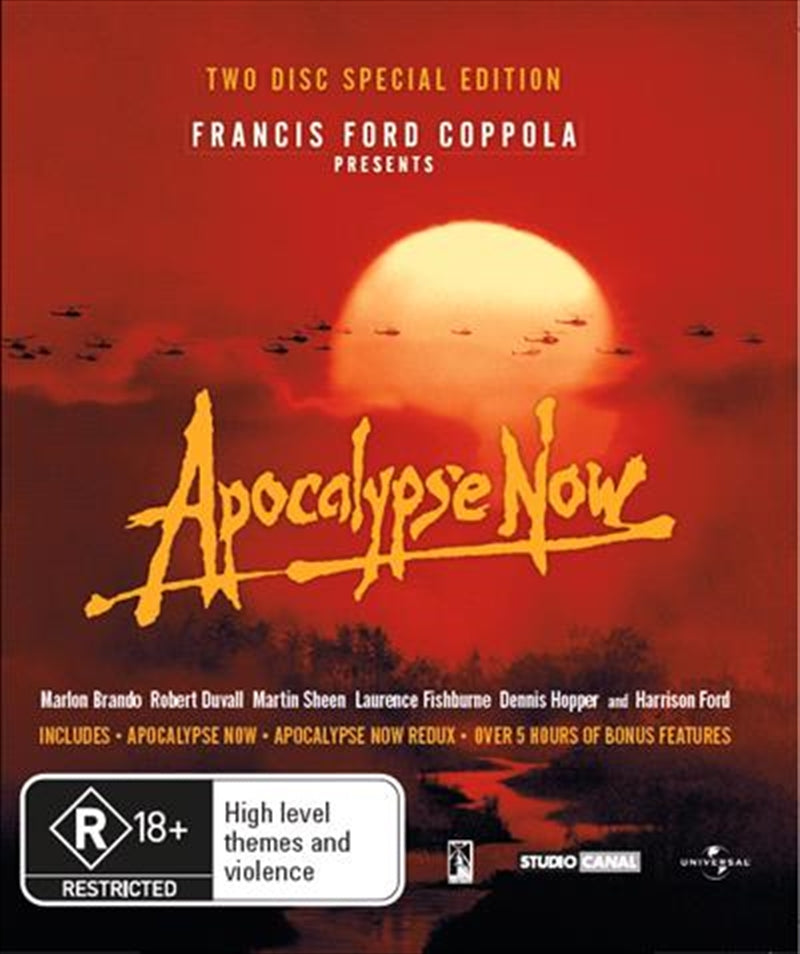 Apocalypse Now Special Edition Blu-ray - Includes Redux & 49 Minutes of Footage