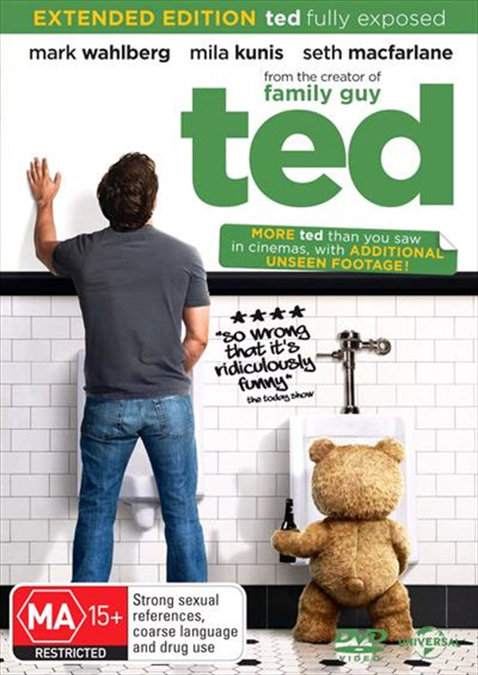 Ted DVD - Family Guy Creator Seth MacFarlane's Live Action/CG-Animated Comedy
