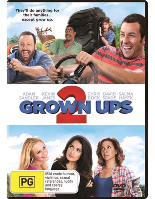 Grown Ups 2 DVD - Family Comedy with Adam Sandler, Fun Summer Adventures