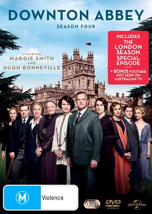 Downton Abbey - Season 4 DVD, 1922 Setting, Family & Servants Challenges