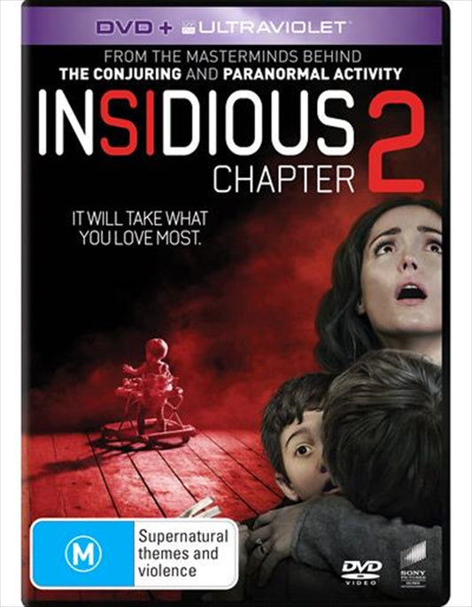 Insidious 2 DVD - Terrifying Sequel, Haunted Lambert Family, 1 Disc
