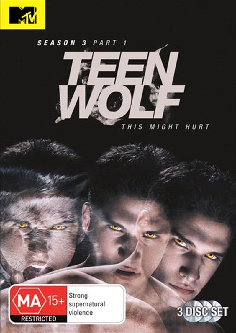 Teen Wolf Season 3 Part 1 DVD - Supernatural Drama Series