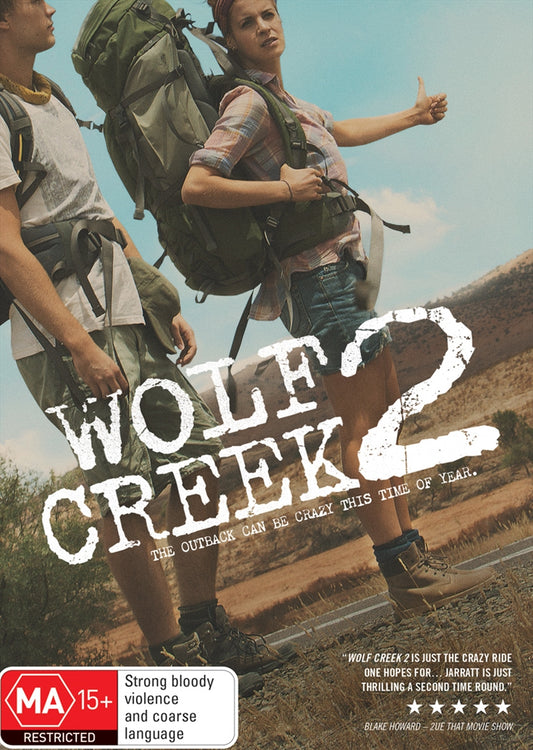 Wolf Creek 2 DVD - Horror Thriller Featuring Serial-Killing Pig-Shooter Mick Taylor