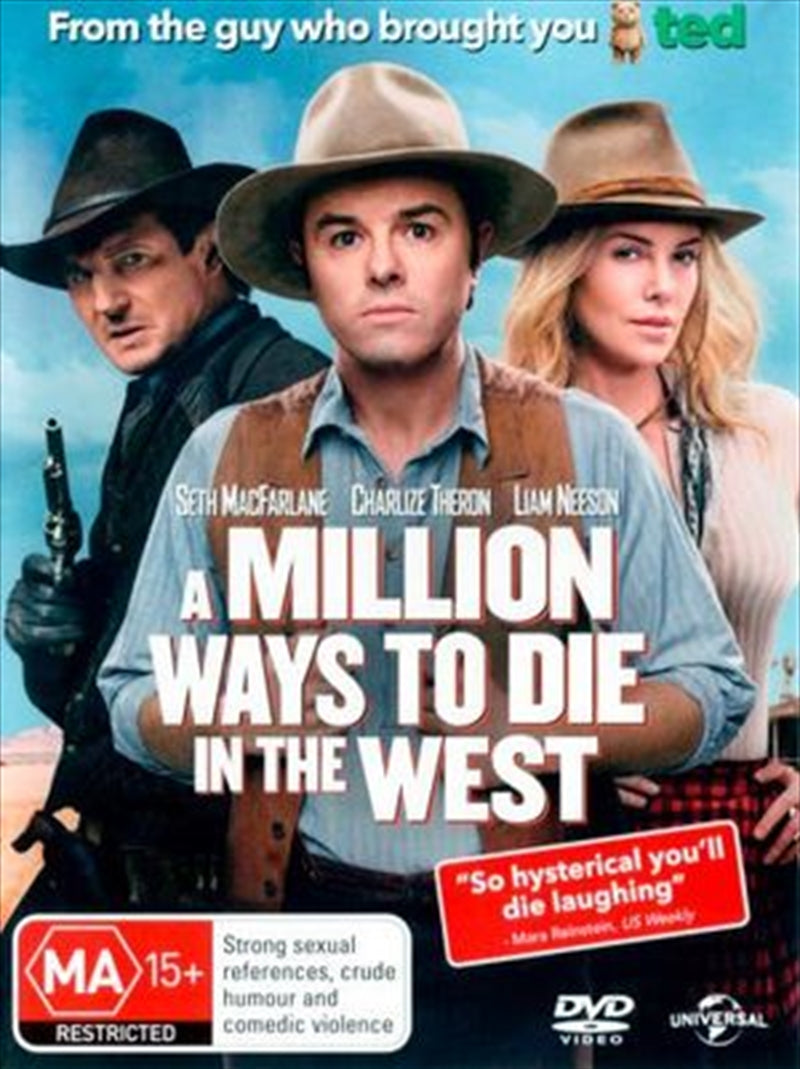 A Million Ways To Die In The West DVD - Comedy Adventure Film