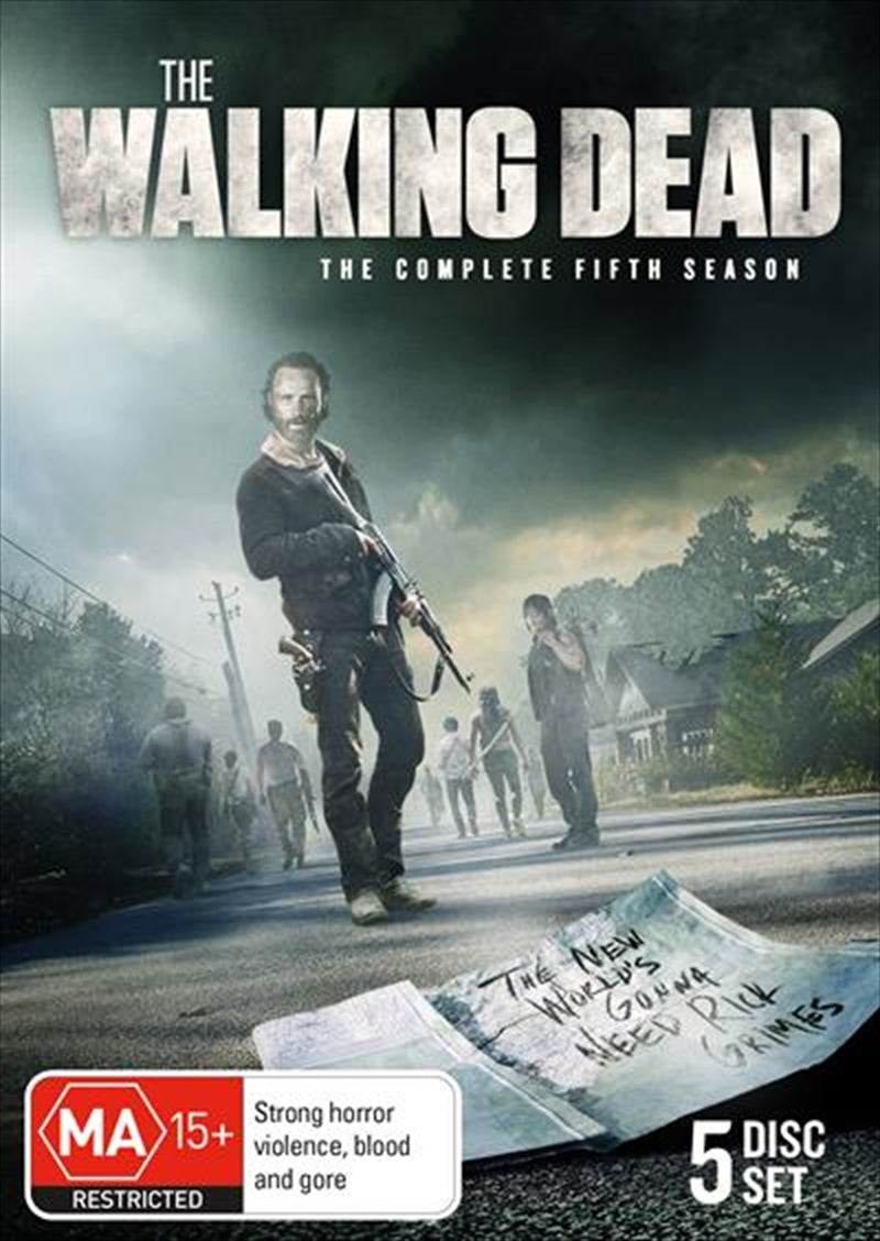 Walking Dead - Season 5 DVD, Includes New Conflicts & Hopeful Cure