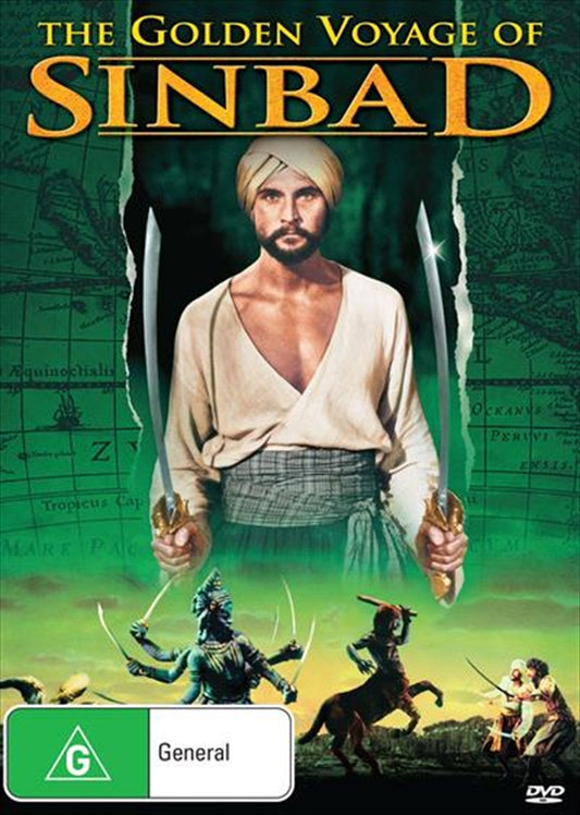 Golden Voyage Of Sinbad DVD - Adventure, Mythical Beasts, Golden Map