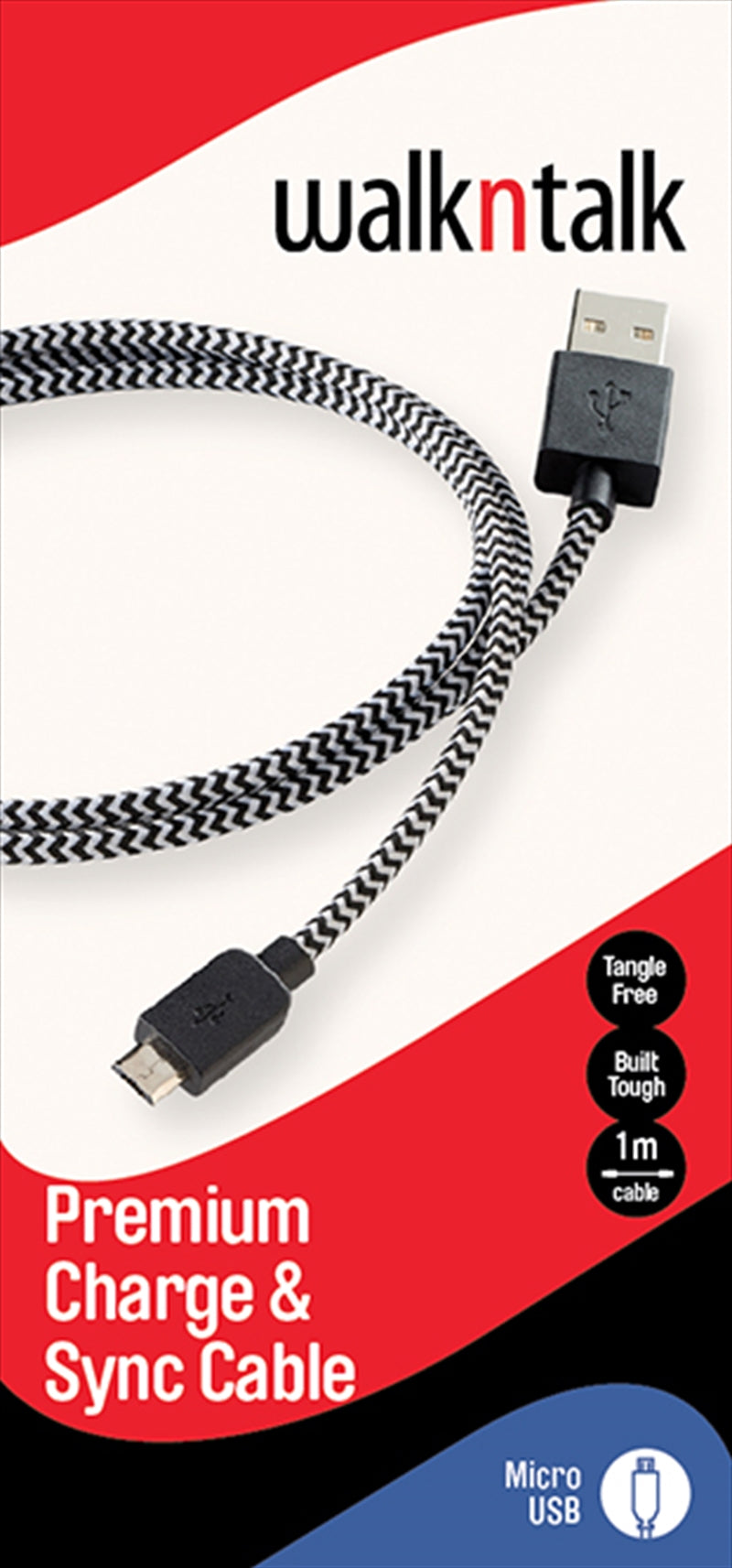 Charge Sync Cable Micro USB Black - SuperSaverAU - view 1