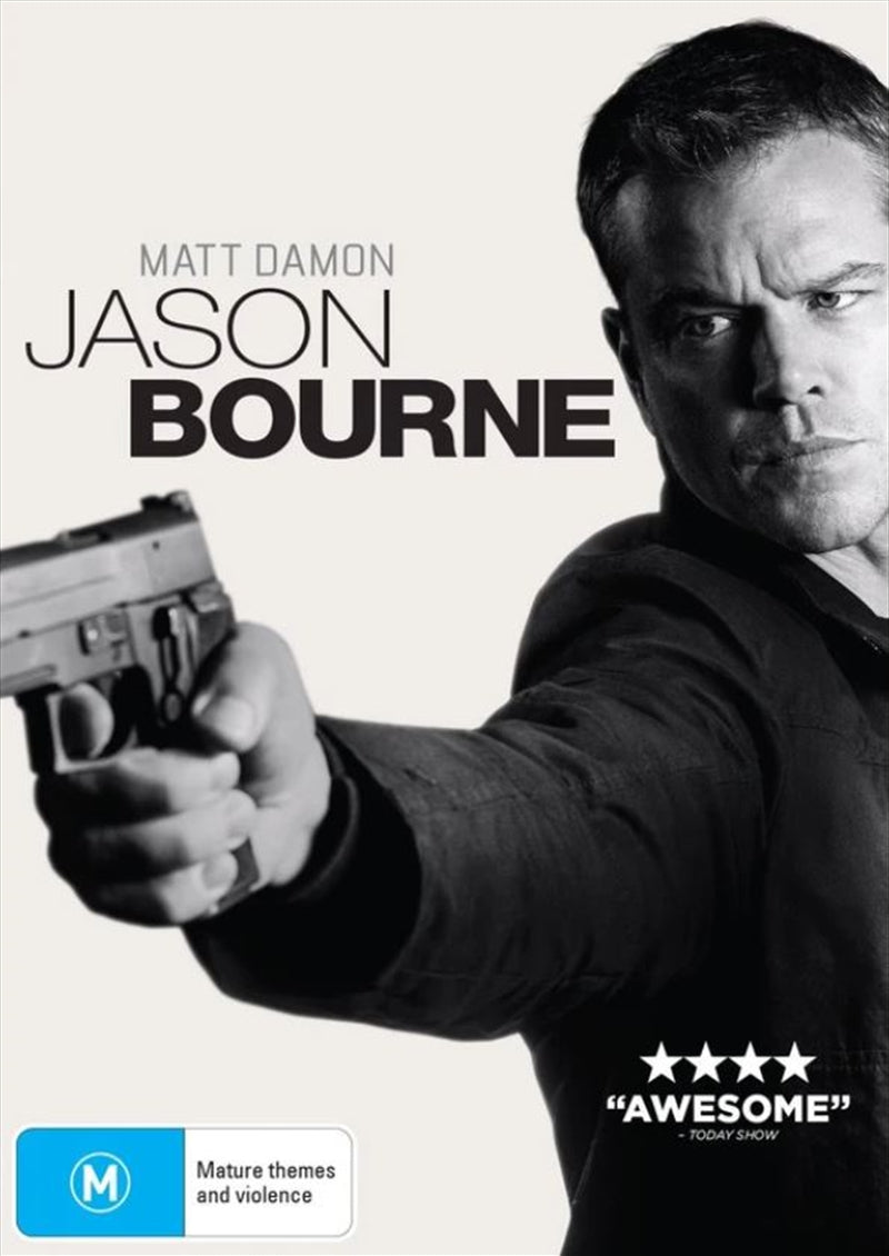 Jason Bourne DVD - Matt Damon, Directed by Paul Greengrass, Action-Thriller