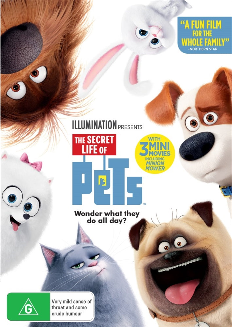 The Secret Life of Pets DVD - Action/Adventure Comedy, Family Fun