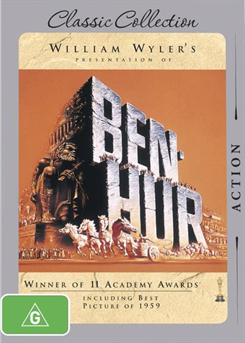 Ben Hur DVD - 11 Academy Awards Winner, Charlton Heston, Biblical Epic