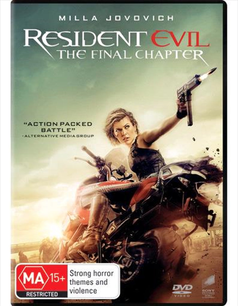 Resident Evil - The Final Chapter DVD - Alice's Fight Against the Undead