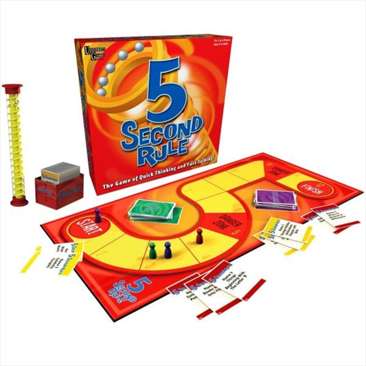 5 Second Rule Board Game - Fun Family Game for 3-6 Players