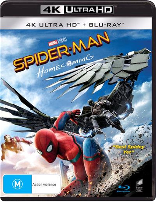 Spider-Man Homecoming UHD UV - Tom Holland, Superhero Action, 4K