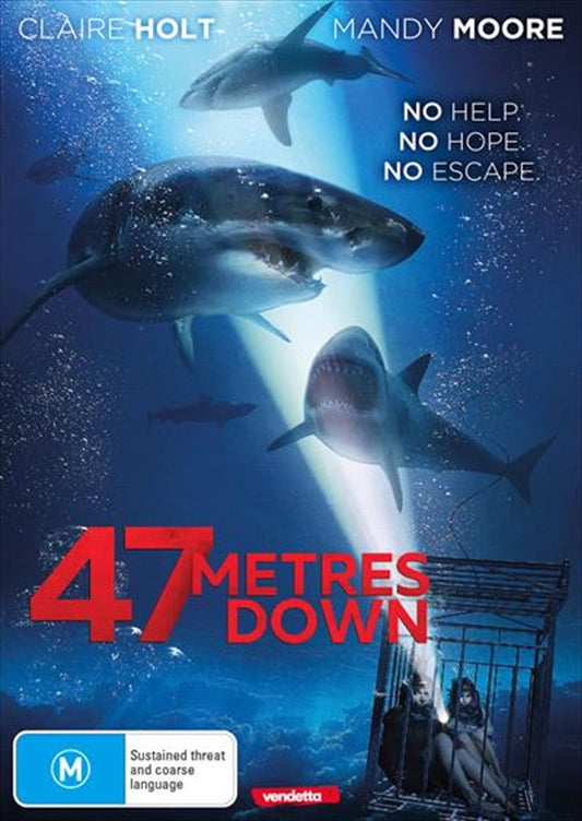 47 Metres Down DVD - Shark Cage Thriller, Sisters Trapped Underwater