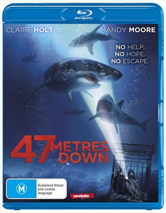 47 Metres Down Blu-ray - Shark Cage Thriller, Sisters in Danger, 1 Disc