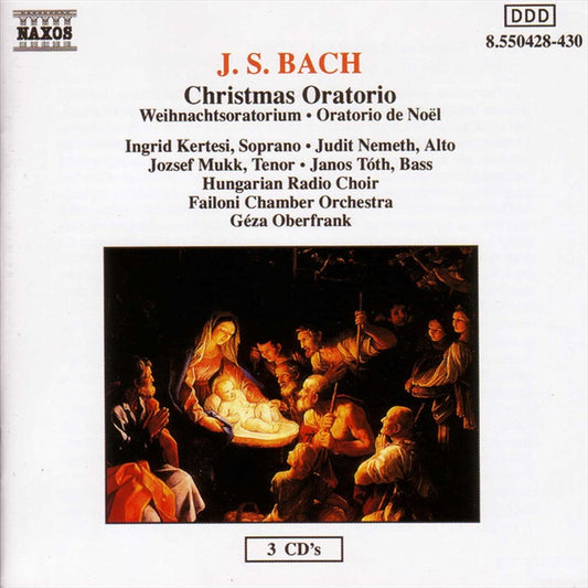 Bach: Christmas Oratorio BWV 248 - Kertesi, Nemeth, CD Album