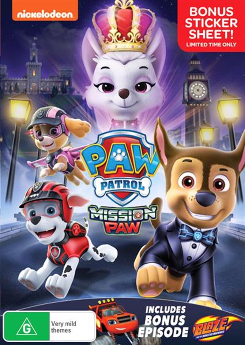 Paw Patrol - Mission Paw DVD - Adventure for Kids - 1 DVD