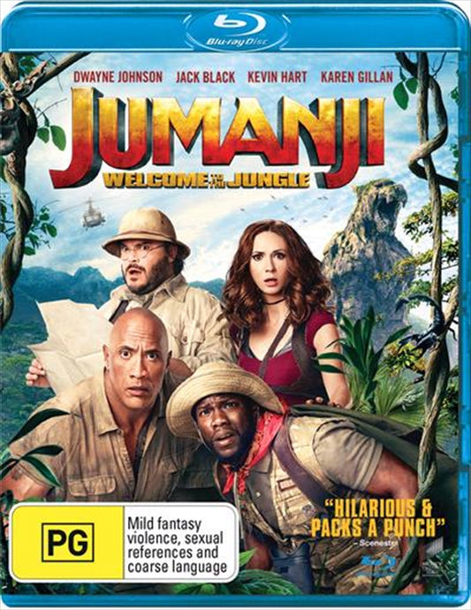 Jumanji - Welcome To The Jungle Blu-ray - Adventure, Comedy, 4 Teens