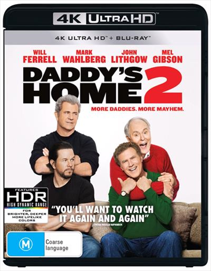 Daddy's Home 2 UHD - More Daddies, More Problems - Holiday Comedy