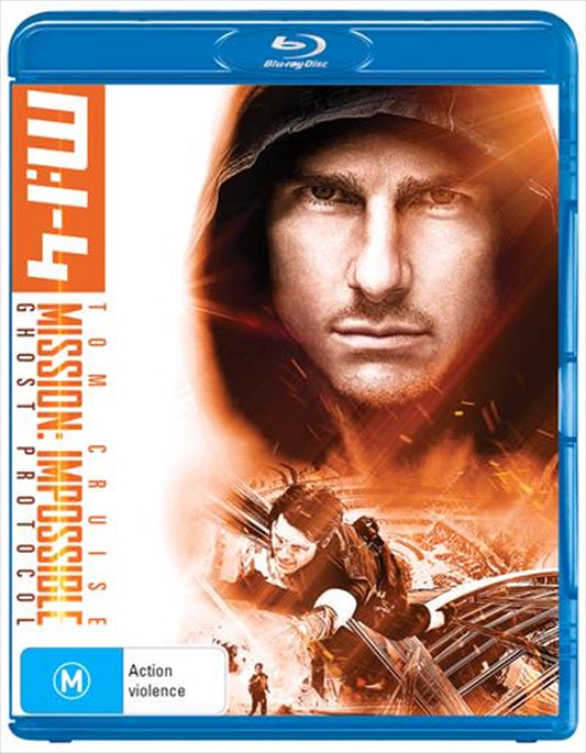 Mission Impossible - Ghost Protocol Blu-ray, Intense Action, No Backup, 4th Installment