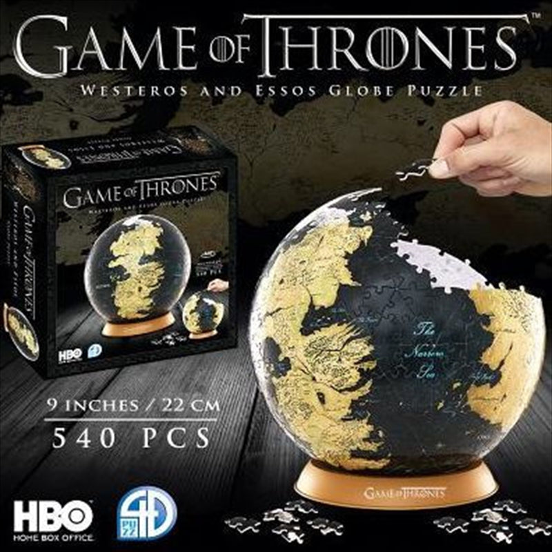 Game of Thrones 9" Globe Puzzle