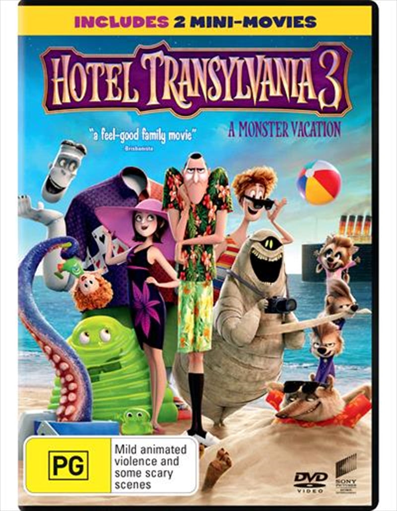 Hotel Transylvania 3 - A Monster Vacation DVD - Family Adventure, Cruise Fun