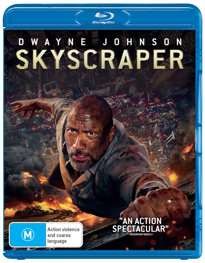 Skyscraper Blu-ray - Action Thriller with Family Rescue in Burning Skyscraper