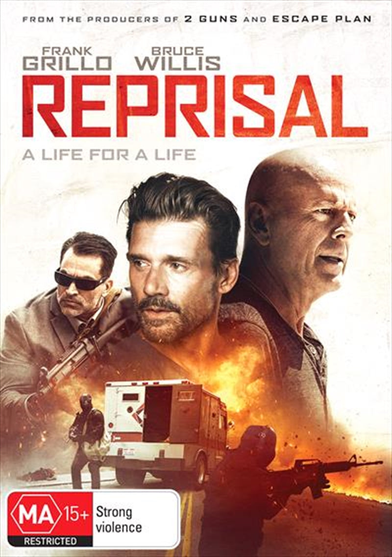 Reprisal DVD - Action Thriller Starring Bruce Willis & Frank Grillo