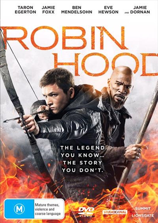 Robin Hood DVD - Action-Adventure with Taron Egerton & Jamie Foxx, 1 Disc