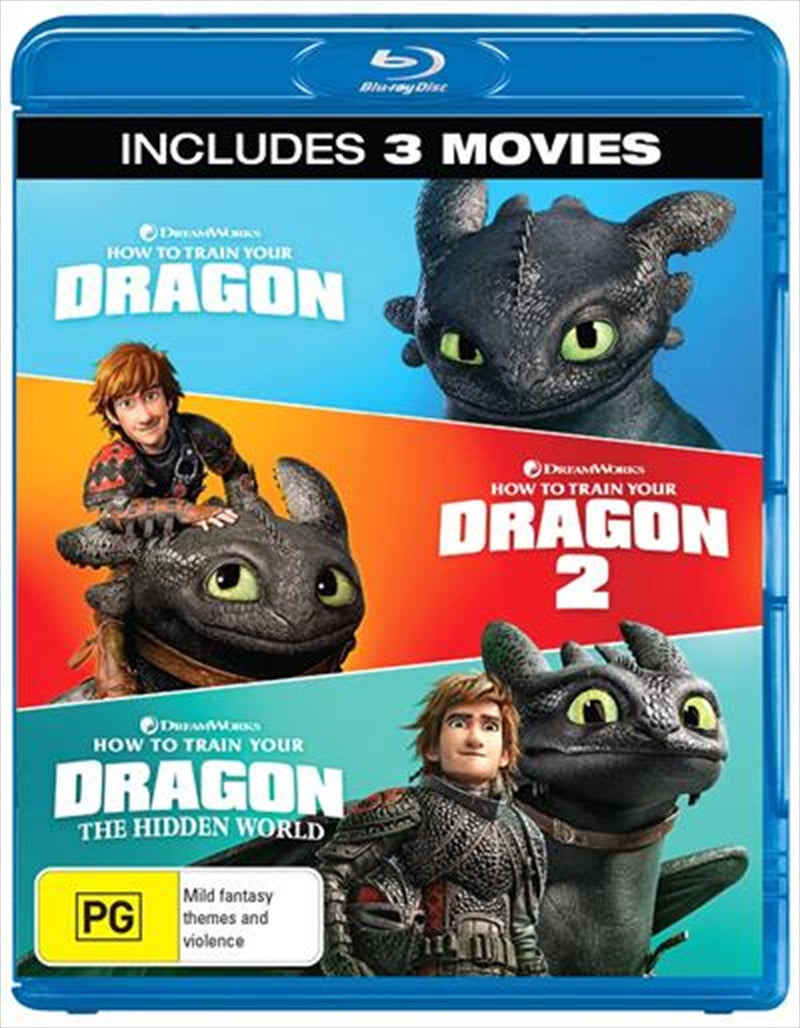 How To Train Your Dragon Blu-ray Trilogy - Includes 1, 2 & The Hidden World