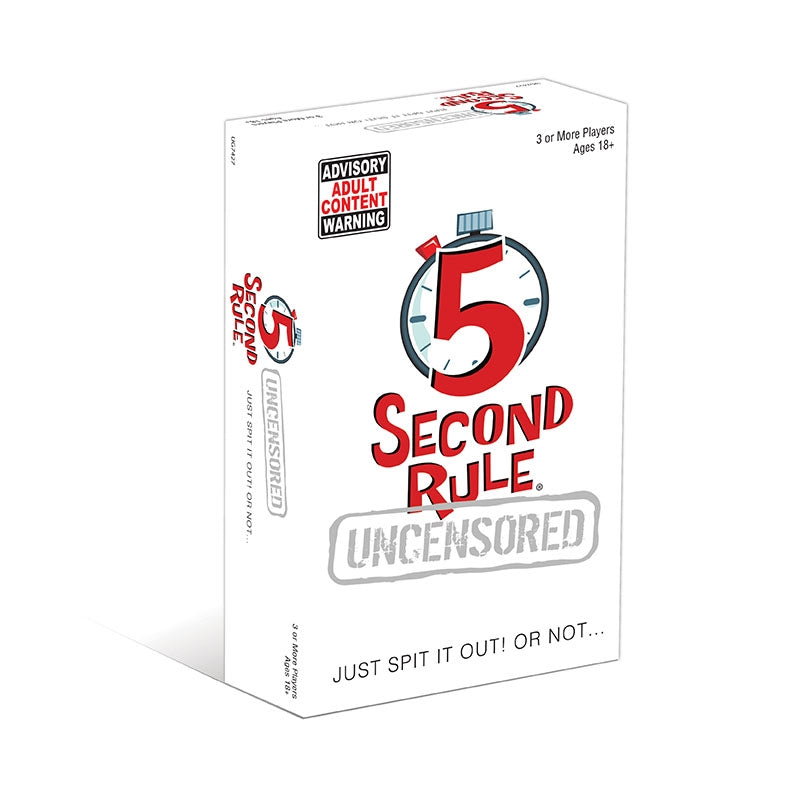5 Second Rule Uncensored Game for 3+ Players, Ages 18+
