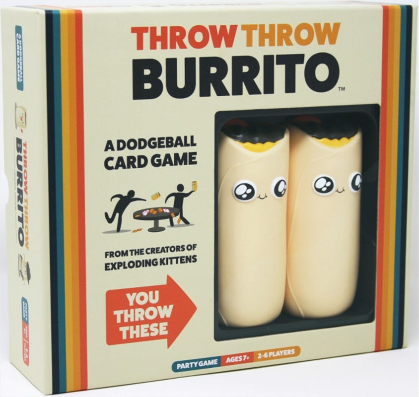 Throw Throw Burrito Card Game - Collect Cards & Throw Burritos - Fun for 2+ Players