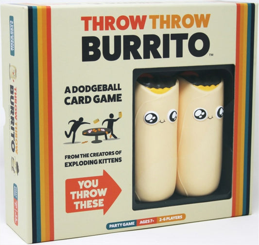Throw Throw Burrito Card Game - Collect Cards & Throw Burritos - Fun for 2+ Players