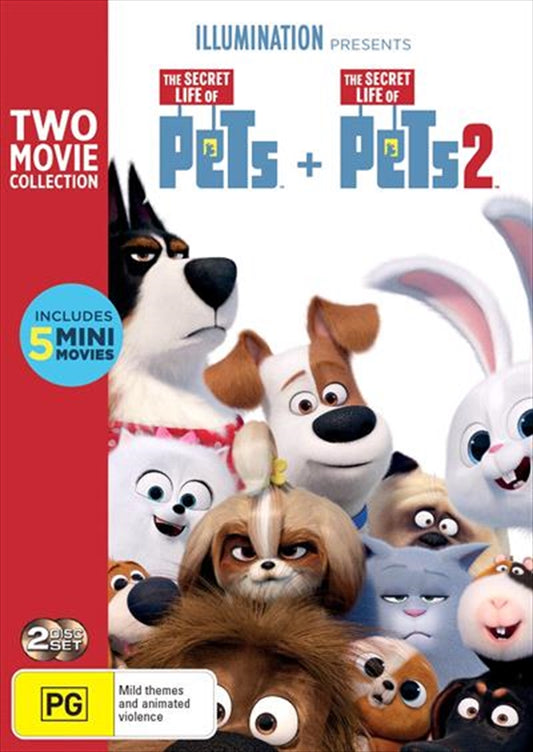 The Secret Life Of Pets & The Secret Life Of Pets 2 DVD Set